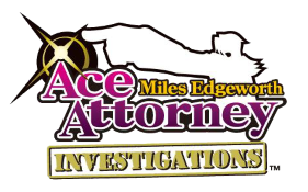 Ace Attorney Investigations: Miles Edgeworth title screen for Nintendo DS
